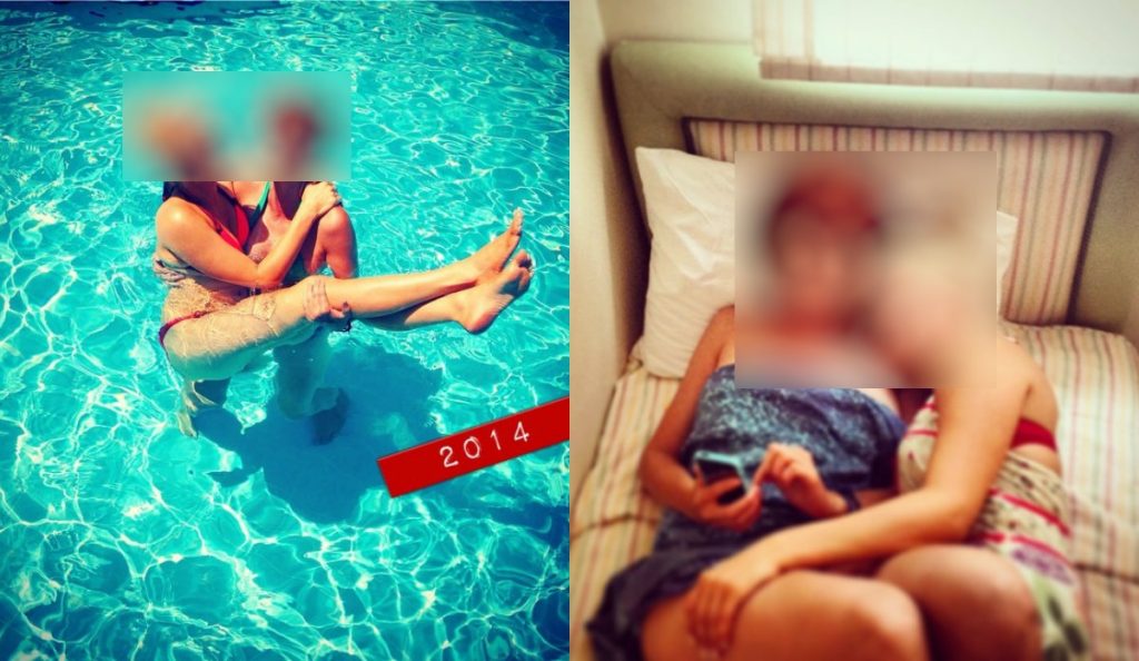 Παρουσιάστρια και ηθοποιός αγκαλιασμένες στην πισίνα και στο κρεβάτι