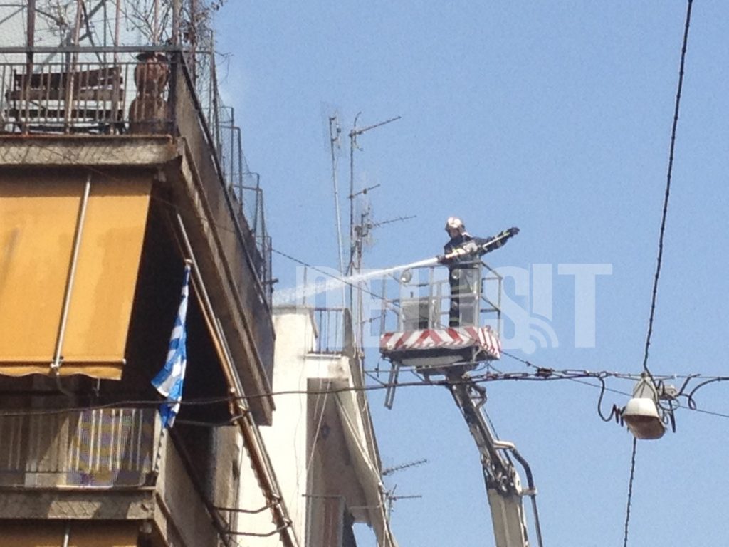 Πυρκαγιά σε κτίριο στα Πατήσια – ΦΩΤΟ