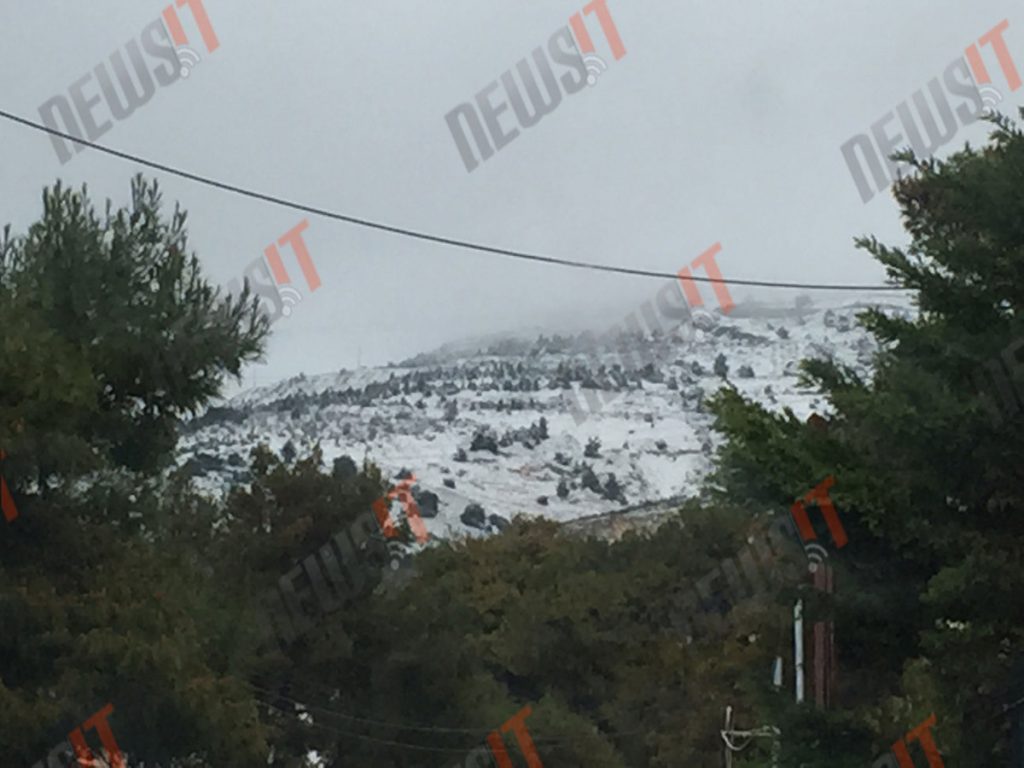 Πάμε χιονοπόλεμο; Εντυπωσιακές φωτό από Πεντέλη, Διόνυσο!