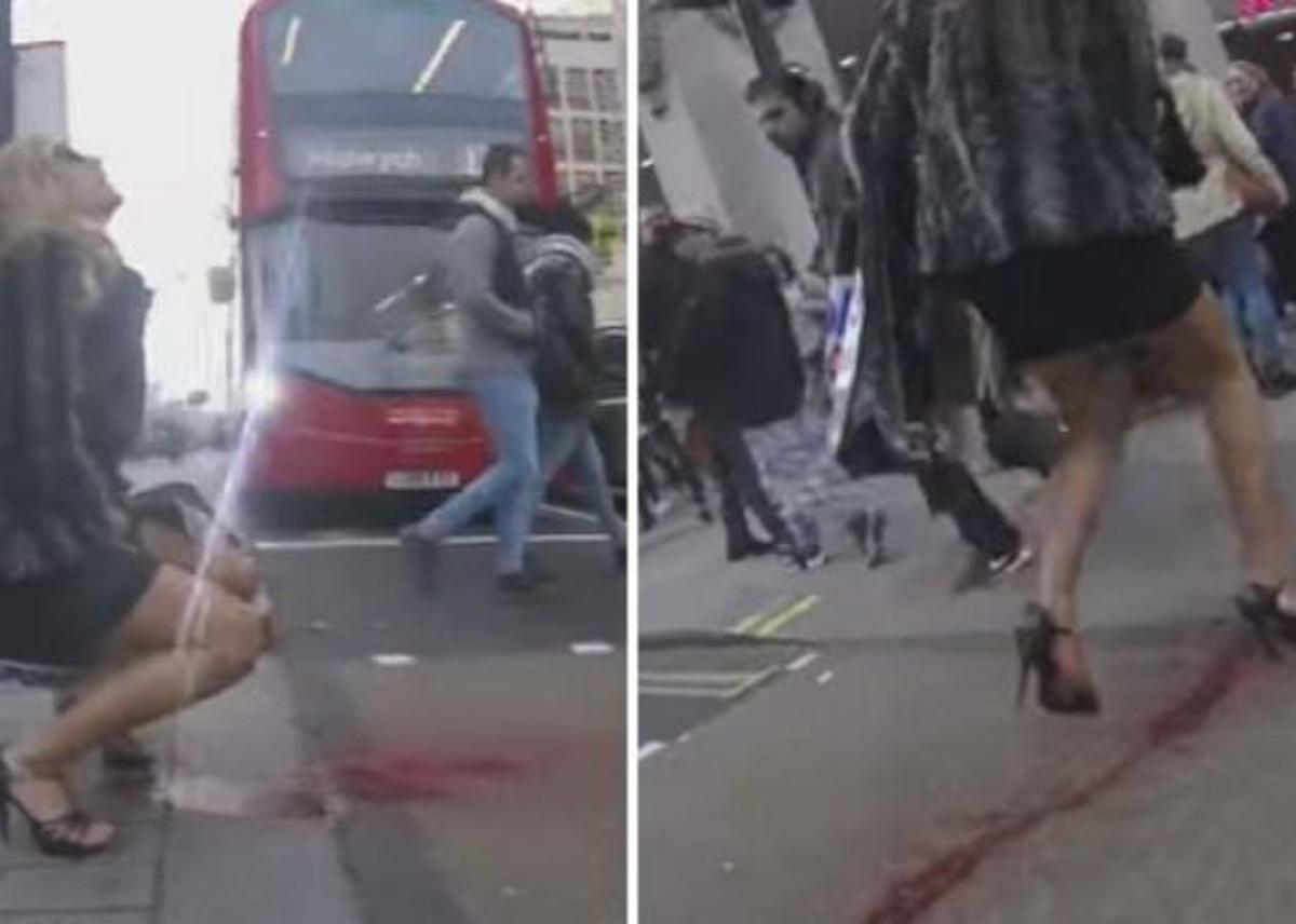 H γυναίκα που σόκαρε τους πάντες με την αιμορραγία της σε δρόμο του Λονδίνου! [vid]