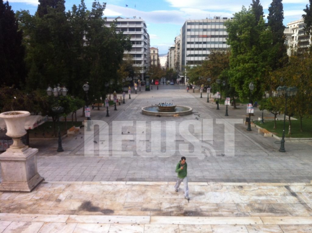 Πόλη φάντασμα η Αθήνα πριν το συλλαλητήριο – ΦΩΤΟ