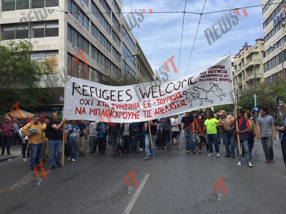 “Ανοίξτε τα σύνορα για τους πρόσφυγες”: Διαμαρτυρία έξω τα γραφεία της ΕΕ
