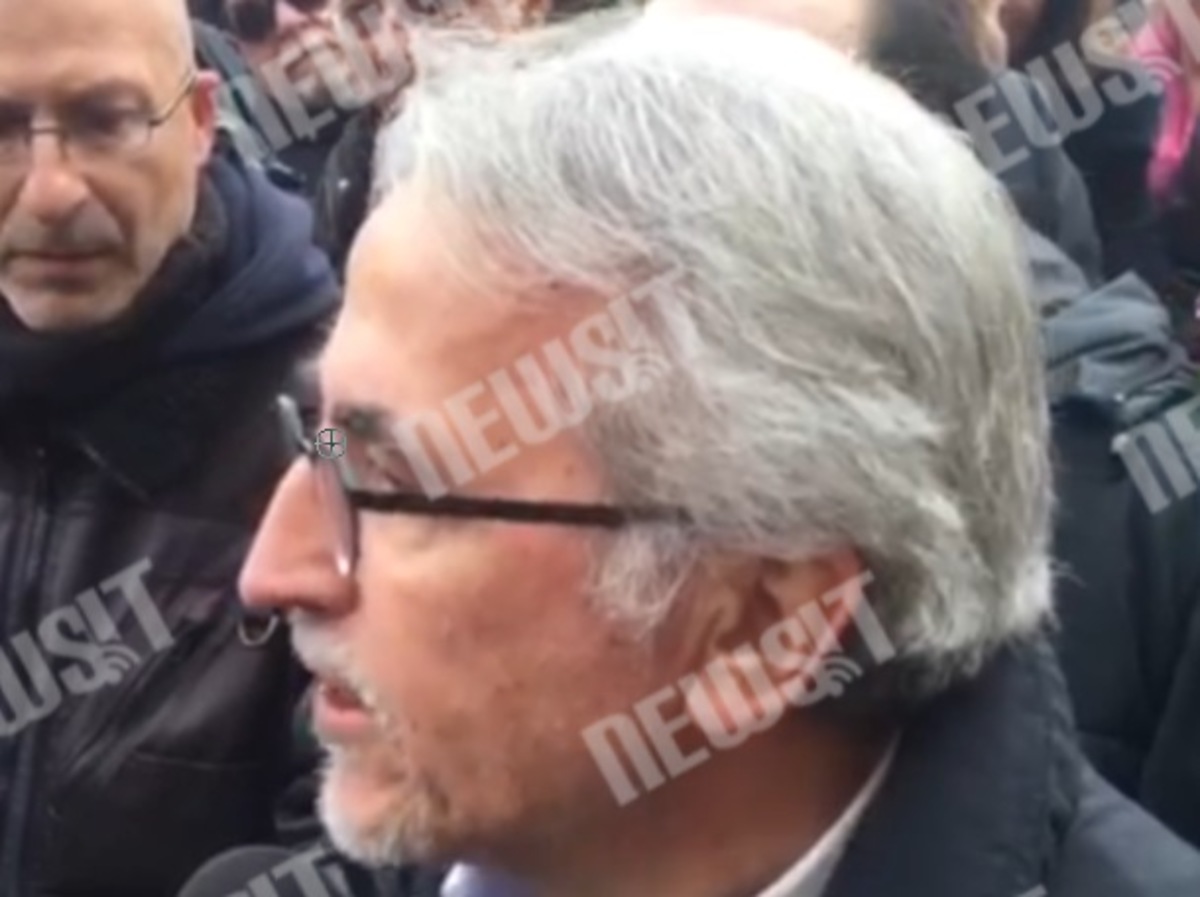 Αποδοκιμάζουν Παναγόπουλο στη διαδήλωση
