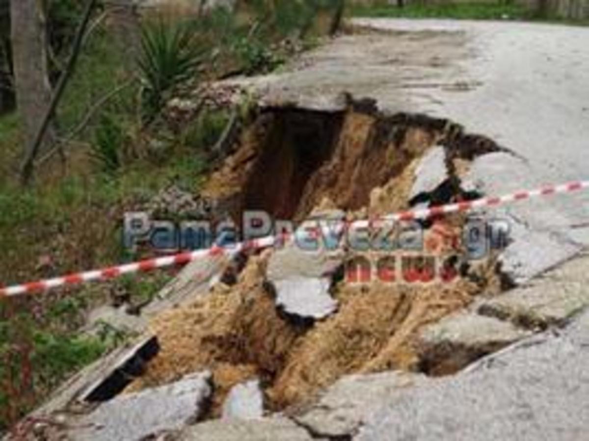 Καταστροφές και καταλισθήσεις στην Πρέβεζα (φωτό και video)