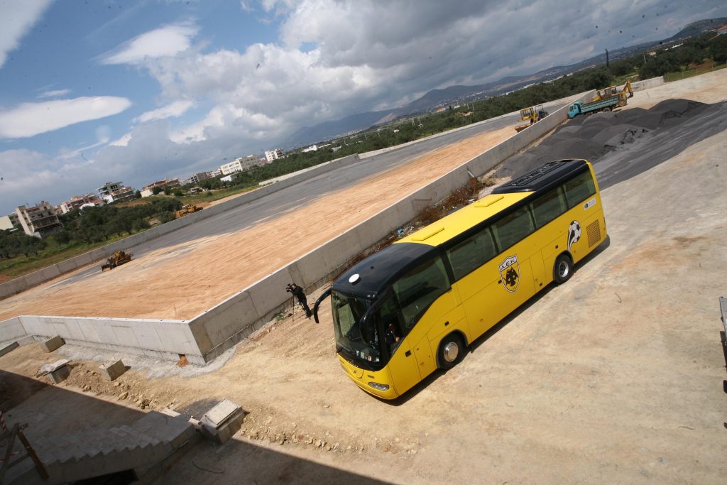 Φωτογραφία από τον χώρο που θα ανεγερθεί το νέο προπονητικό κέντρο της ΑΕΚ