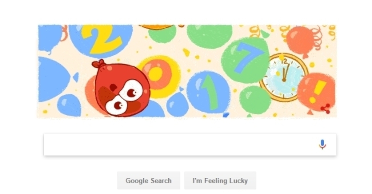 Πρωτοχρονιά 2017 σήμερα με Doodle από τη Google [pics]