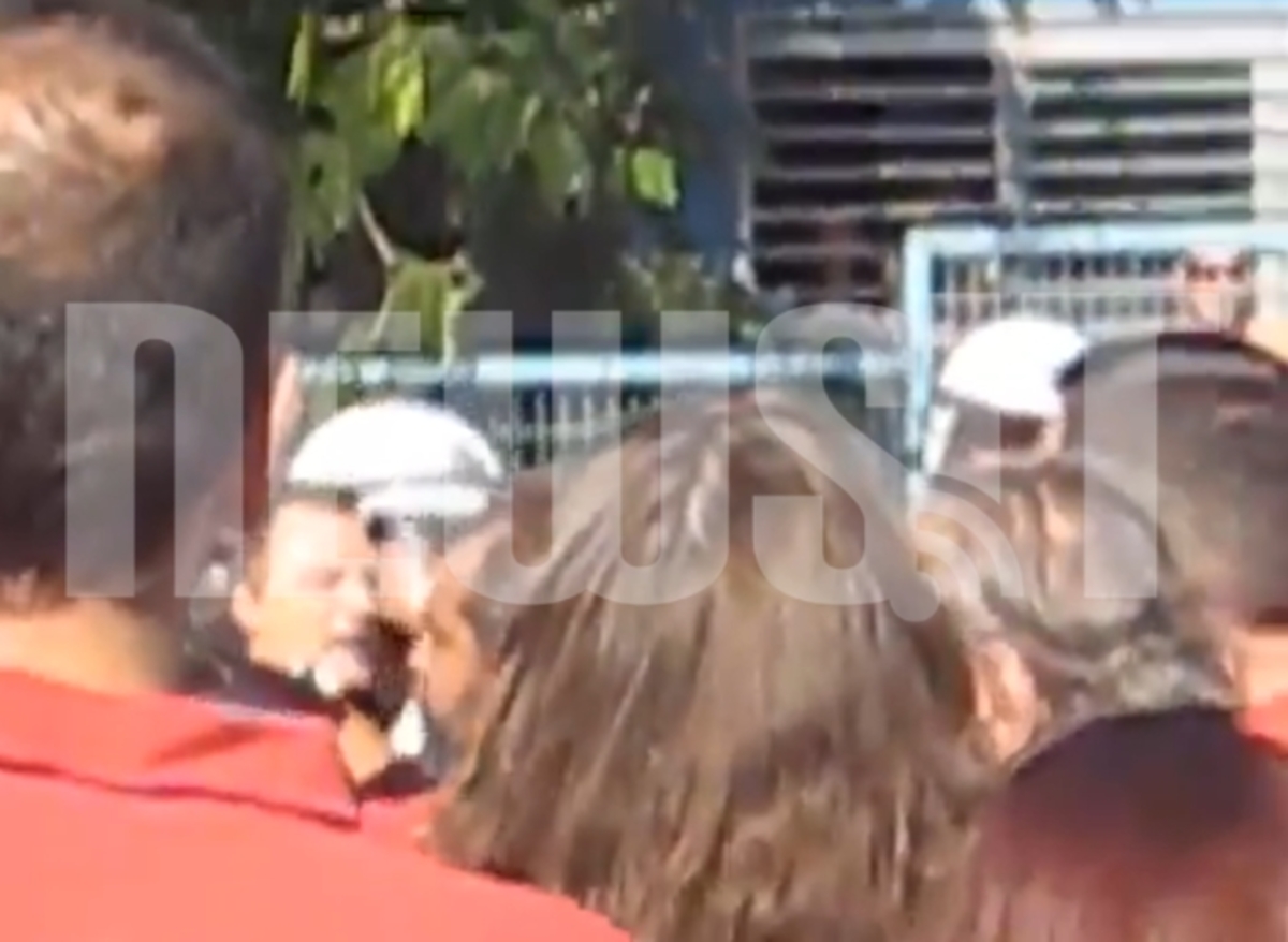 Στιγμή επίθεσης στον Α.Γιωργιάδη