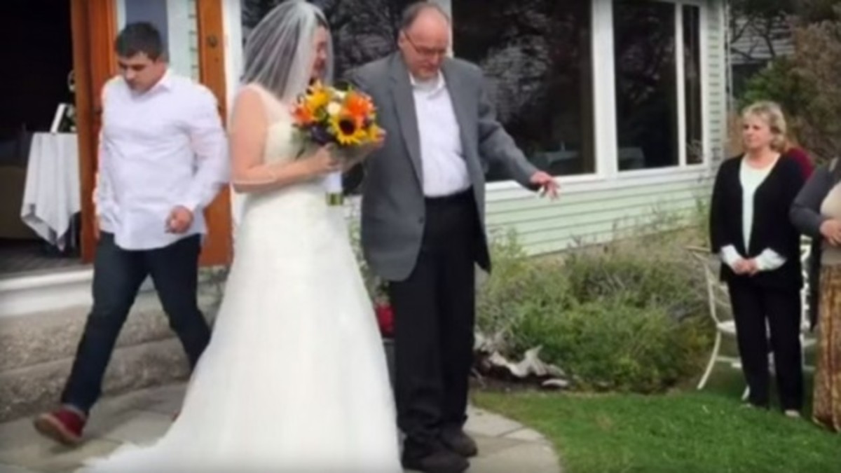 Συγκινητικές σκηνές σε γάμο