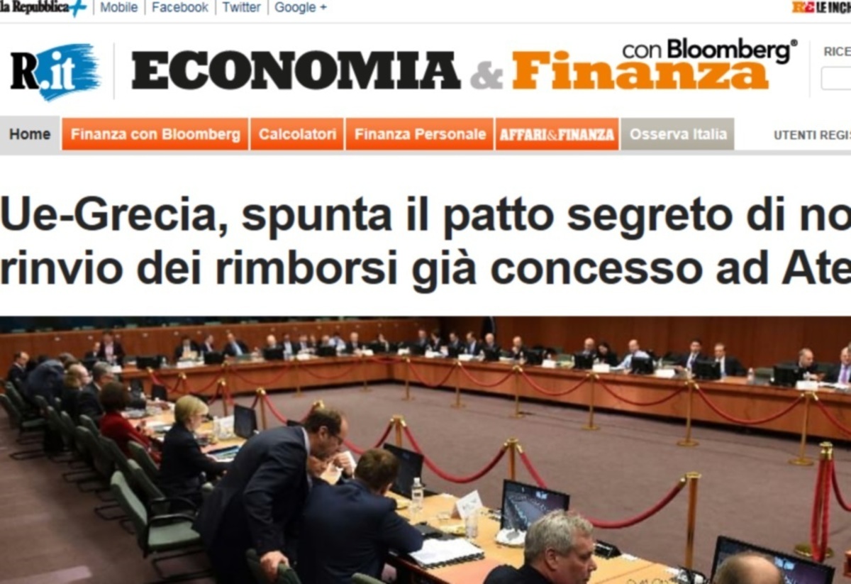Αποκάλυψη La Repubblica: Yπάρχει μυστική συμφωνία Αθήνας-Βρυξελλών – Το σχέδιο που δεν προβλέπει κούρεμα αλλά αποπληρωμή μέχρι το 2057