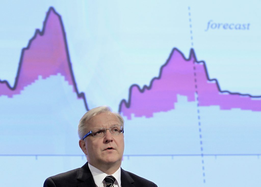 Ο Όλι Ρεν παραδέχεται ότι η ευρωζώνη βρίσκεται σε ύφεση