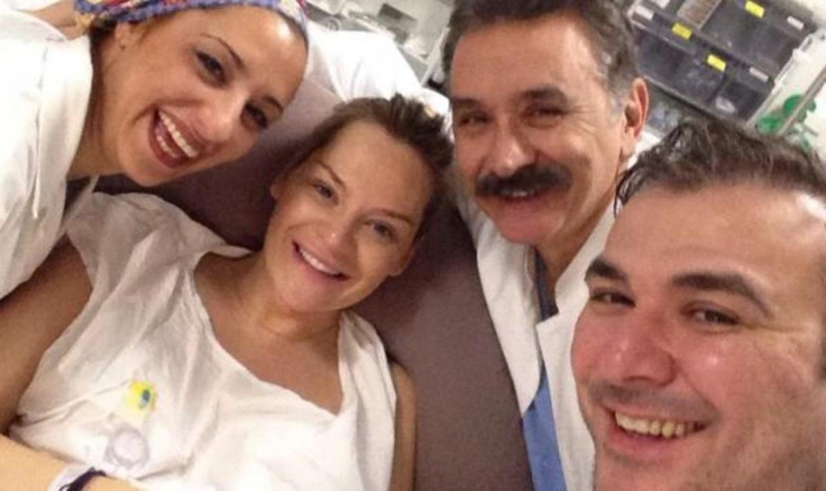 Φωτογραφίες Μπόσνιακ – Ρέμου μέσα από το μαιευτήριο