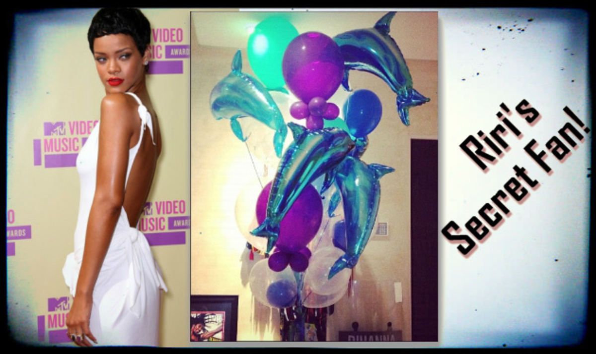 O κρυφός θαυμαστής της Rihanna και τα μπαλόνια!