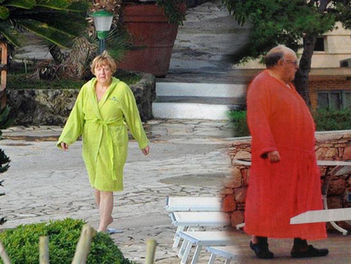 Μπουρνούζια σε πολλά χρώματα! Η νεα φωτο έκπληξη της Μέρκελ