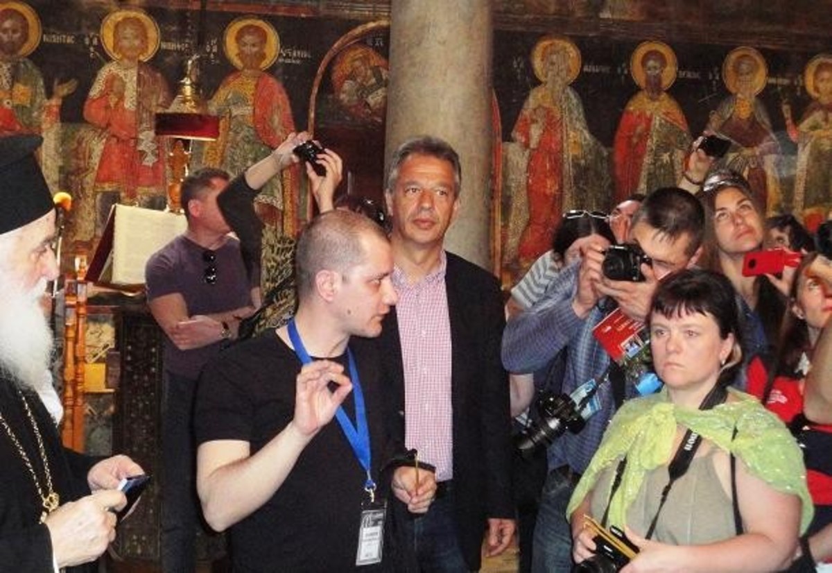 Ρώσοι δημοσιογράφοι στα Μετέωρα