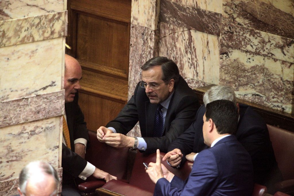 Εισηγήσεις για τη δημιουργία “φιλοευρωπαϊκού μετώπου” με ΠΟΤΑΜΙ και ΠΑΣΟΚ δέχεται ο Σαμαράς