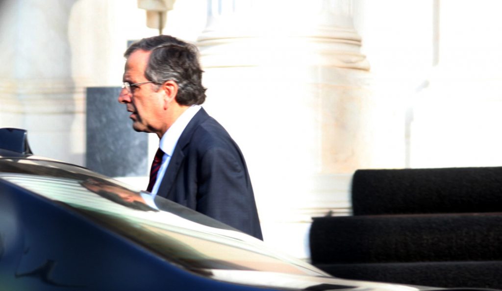 Έφθασε στη Λευκωσία ο πρωθυπουργός Αντώνης Σαμαράς