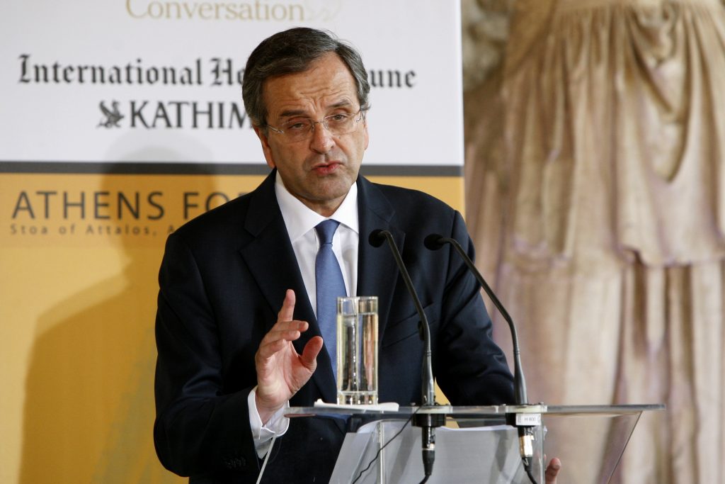 ΦΩΤΟ EUROKINISSI - Ομιλία Α. Σαμαρά στην ημερίδα της εφημερίδας “Herald Tribune”
