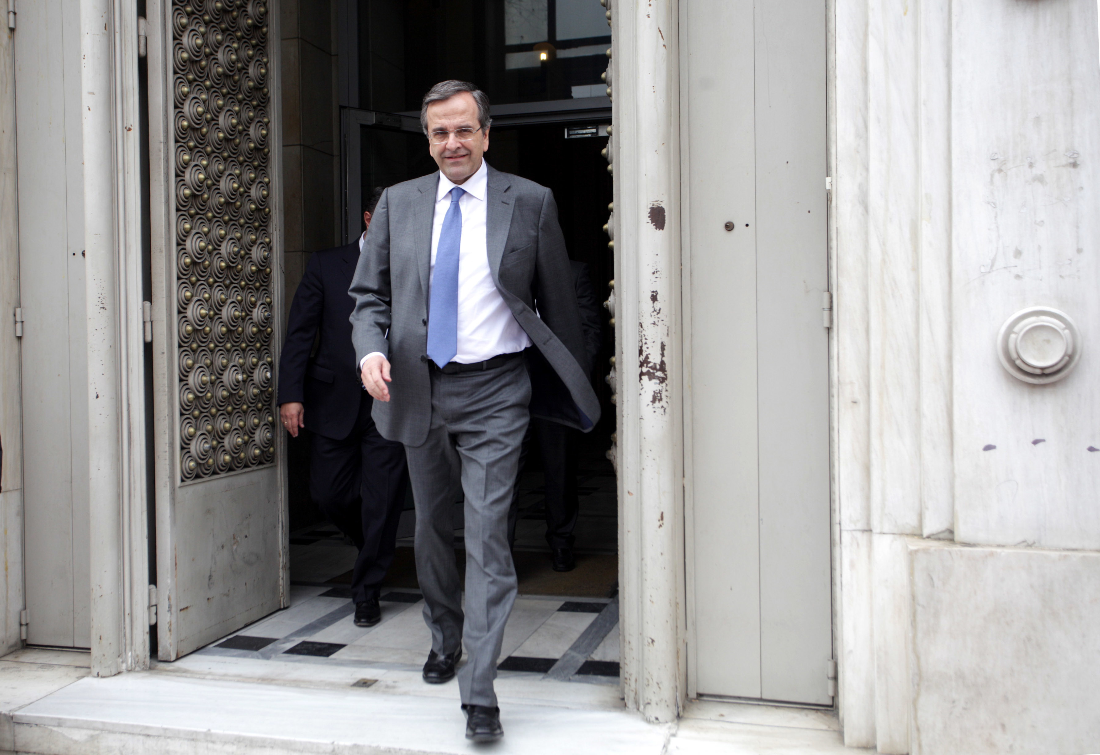 Συμψηφισμό χρεών με τον ΦΠΑ ανακοίνωσε ο Σαμαράς από το Γενικό Λογιστηριο του Κράτους
