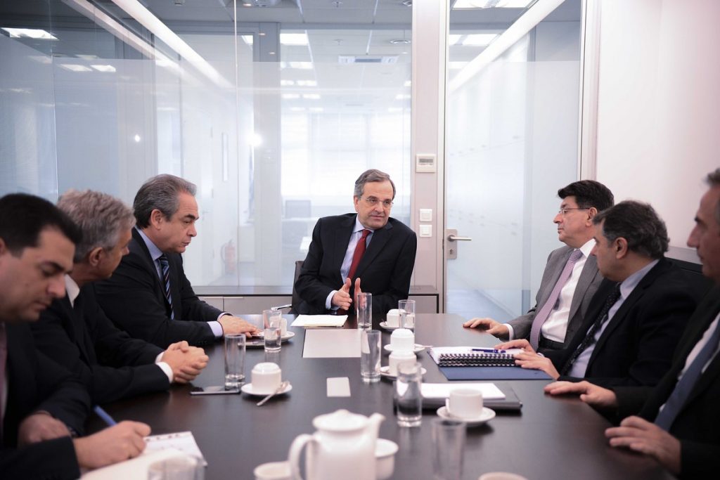 Εκπροσώπους παραγωγικών φορέων είδε ο Αντώνης Σαμαράς – Στο επίκεντρο η αύξηση ΦΠΑ