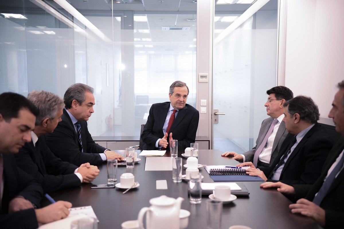 Εκπροσώπους παραγωγικών φορέων είδε ο Αντώνης Σαμαράς – Στο επίκεντρο η αύξηση ΦΠΑ