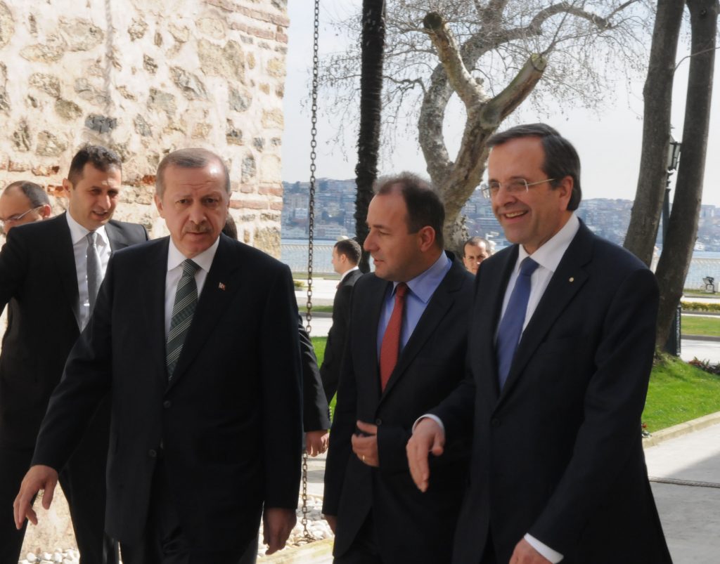 40 λεπτά κράτησε η συνάντηση Σαμαρά – Ερντογάν
