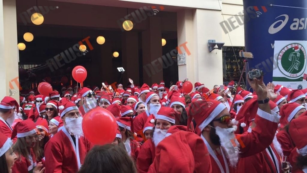 Άγιοι Βασίληδες… παντού! Χαμός στο 2ο Athens Santa Run! (ΒΙΝΤΕΟ & ΦΩΤΟ)