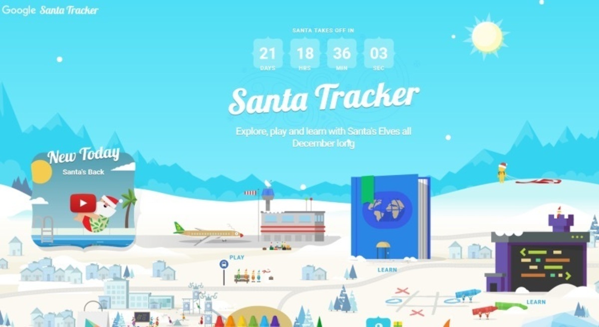 Google Santa Tracker: H εφαρμογή που εντοπίζει τον Άγιο Βασίλη