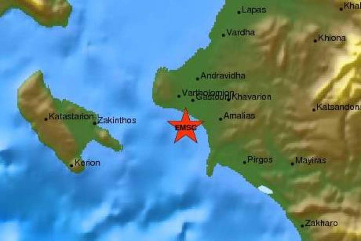 Σεισμός 3.8 Ρίχτερ στην Ηλεία