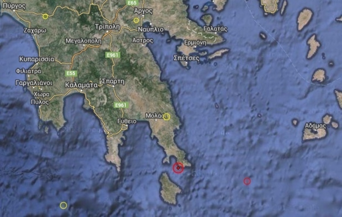 Σεισμός 4,7 Ρίχτερ και στη Λακωνία