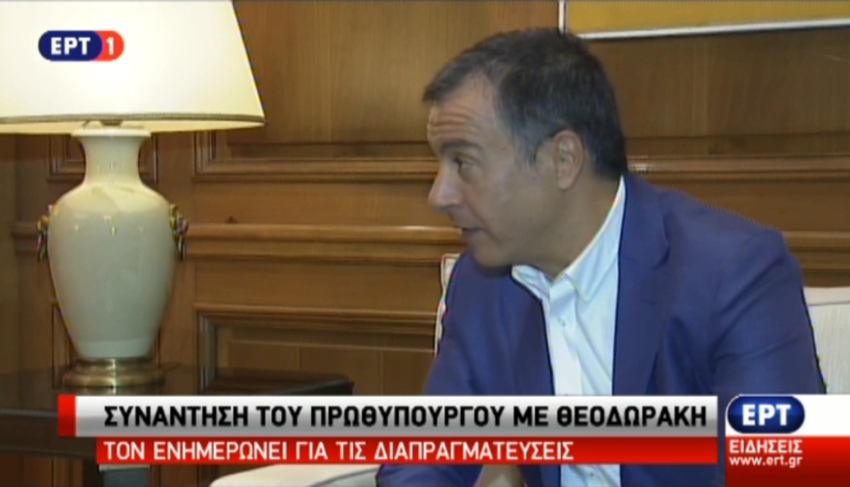 Συνάντηση Θεοδωράκη με Τσίπρα