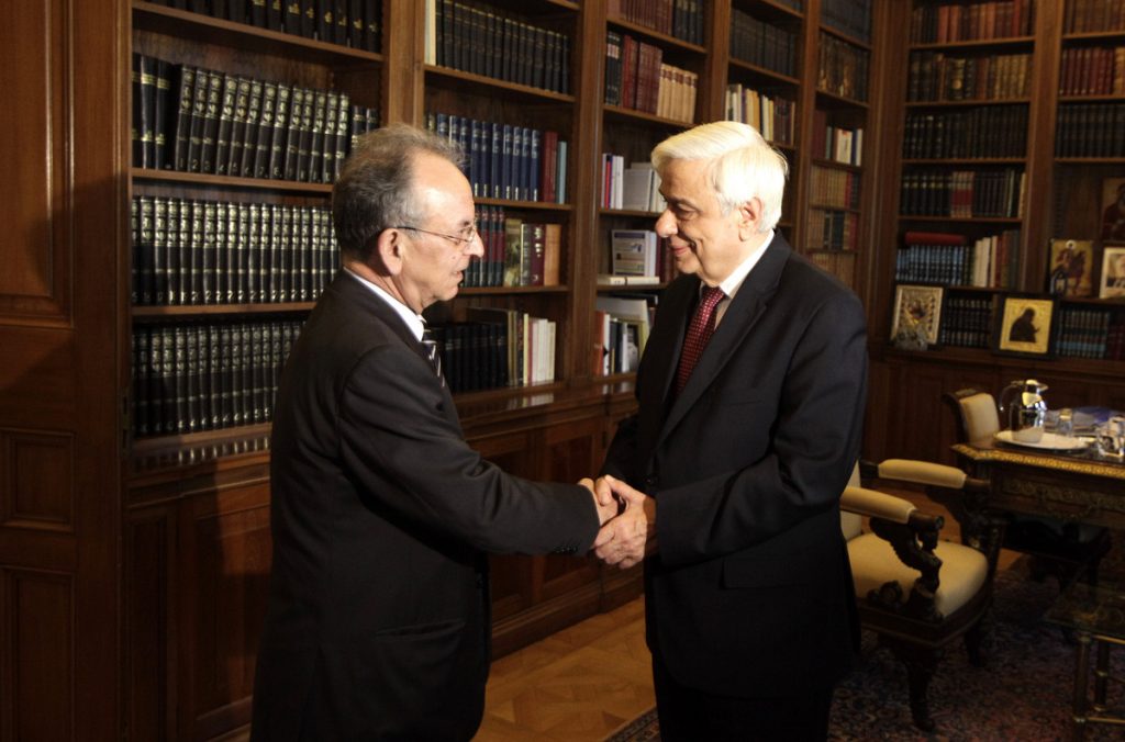 Συνάντηση του Πρ. Παυλόπουλου με τον πρώην πρόεδρο της Βουλής, Δ. Σιούφα