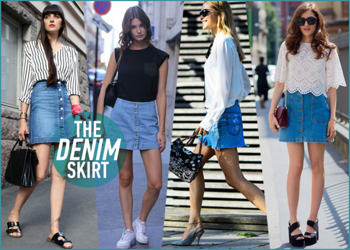 H μίνι τζιν φούστα είναι και πάλι τάση: Πώς να τη φορέσεις!