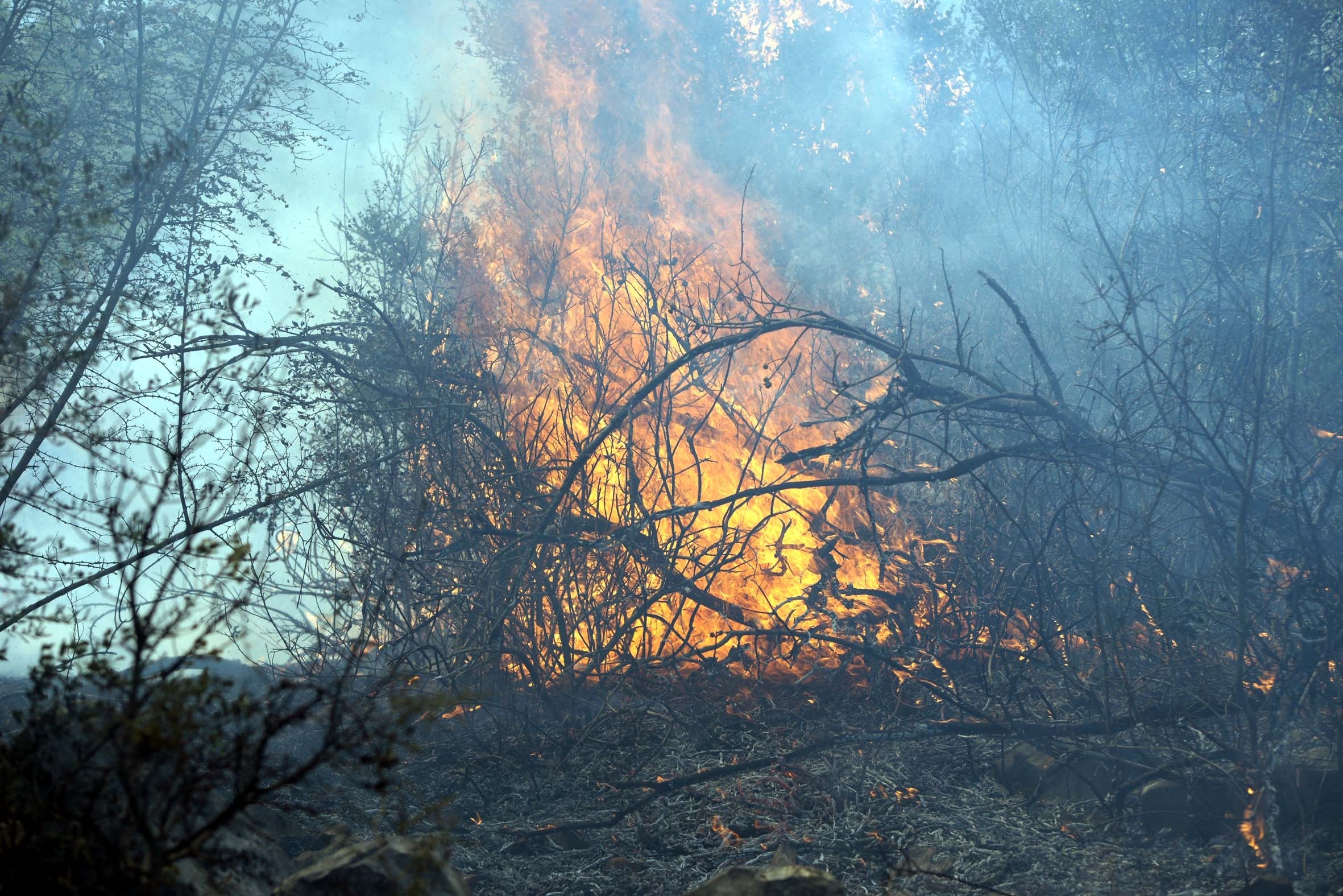 Υπο μερικό έλεγχο η πυρκαγιά στο Σοφικό Κορινθίας