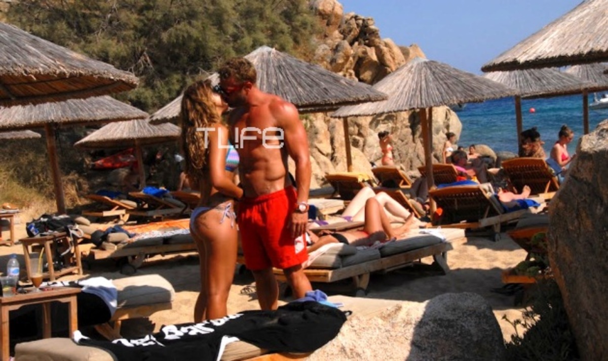 Κ. Σόμμερ: Καυτά φιλιά με τη sexy σύντροφό του στη Μύκονο!