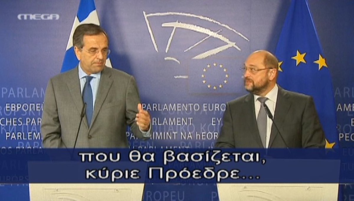 Δηλώσεις Σουλτς – Σαμαρά