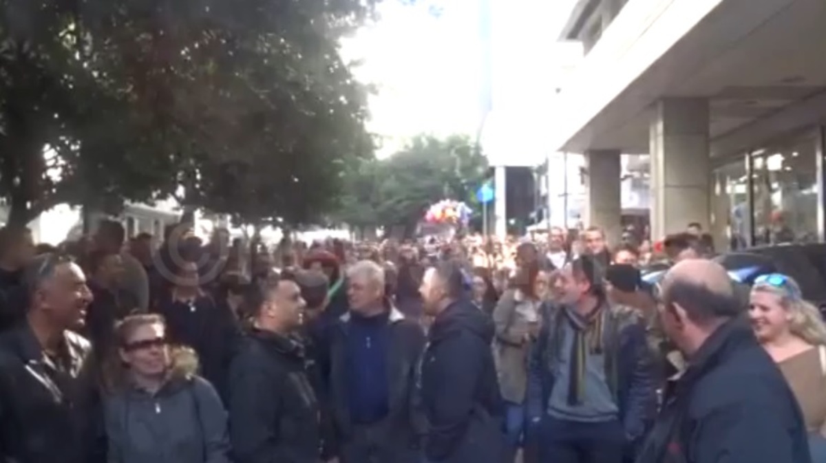 Διαμαρτυρία εργαζομένων στο καζίνο Πάρνηθας