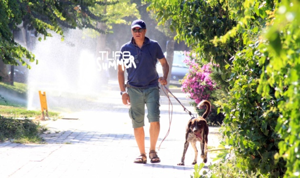 O Σταύρος Θεοδωράκης σε χαλαρές στιγμές! ΦΩΤΟ