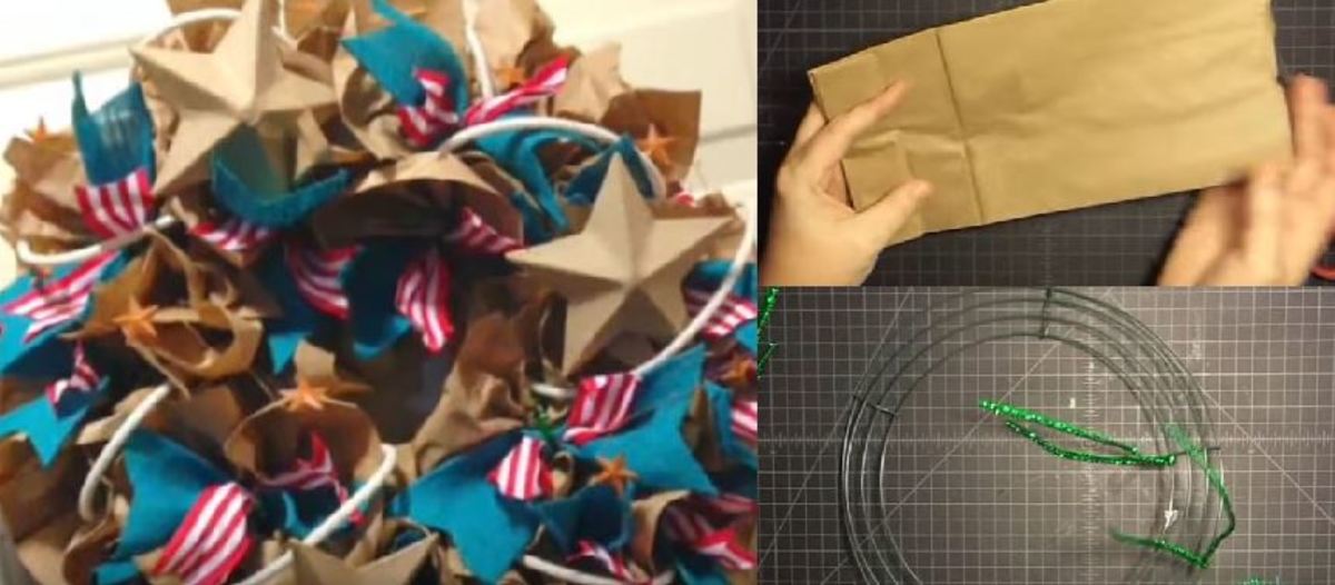 Εργατική Πρωτομαγιά 2017: Πώς να φτιάξετε μαγιάτικο στεφάνι από απλές χάρτινες σακούλες! [vid]