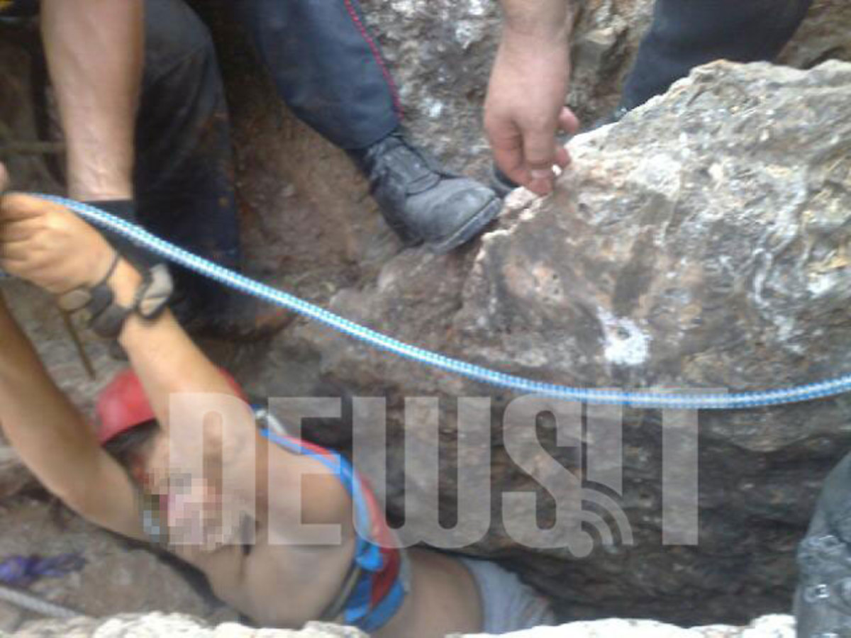 H στιγμή που το παιδί βγαίνει και πάλι στο φως του ηλιου