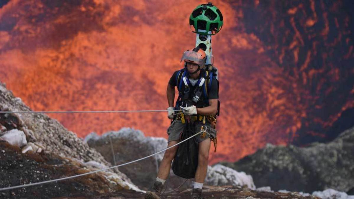 Στα έγκατα ηφαιστείου το Google Street View!