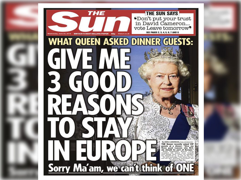 Παίζουν το… “χαρτί” της Βασίλισσας μια μέρα πριν το δημοψήφισμα για Brexit