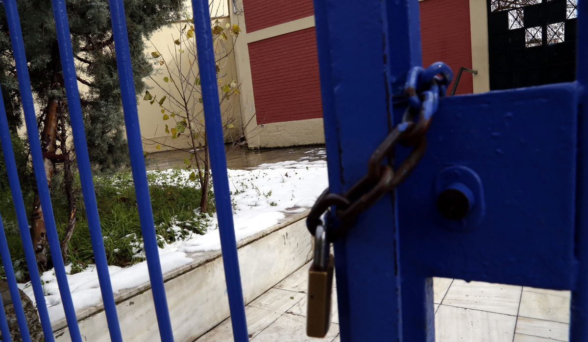 Κλειστά σχολεία στην Αττική λόγω χιονιά