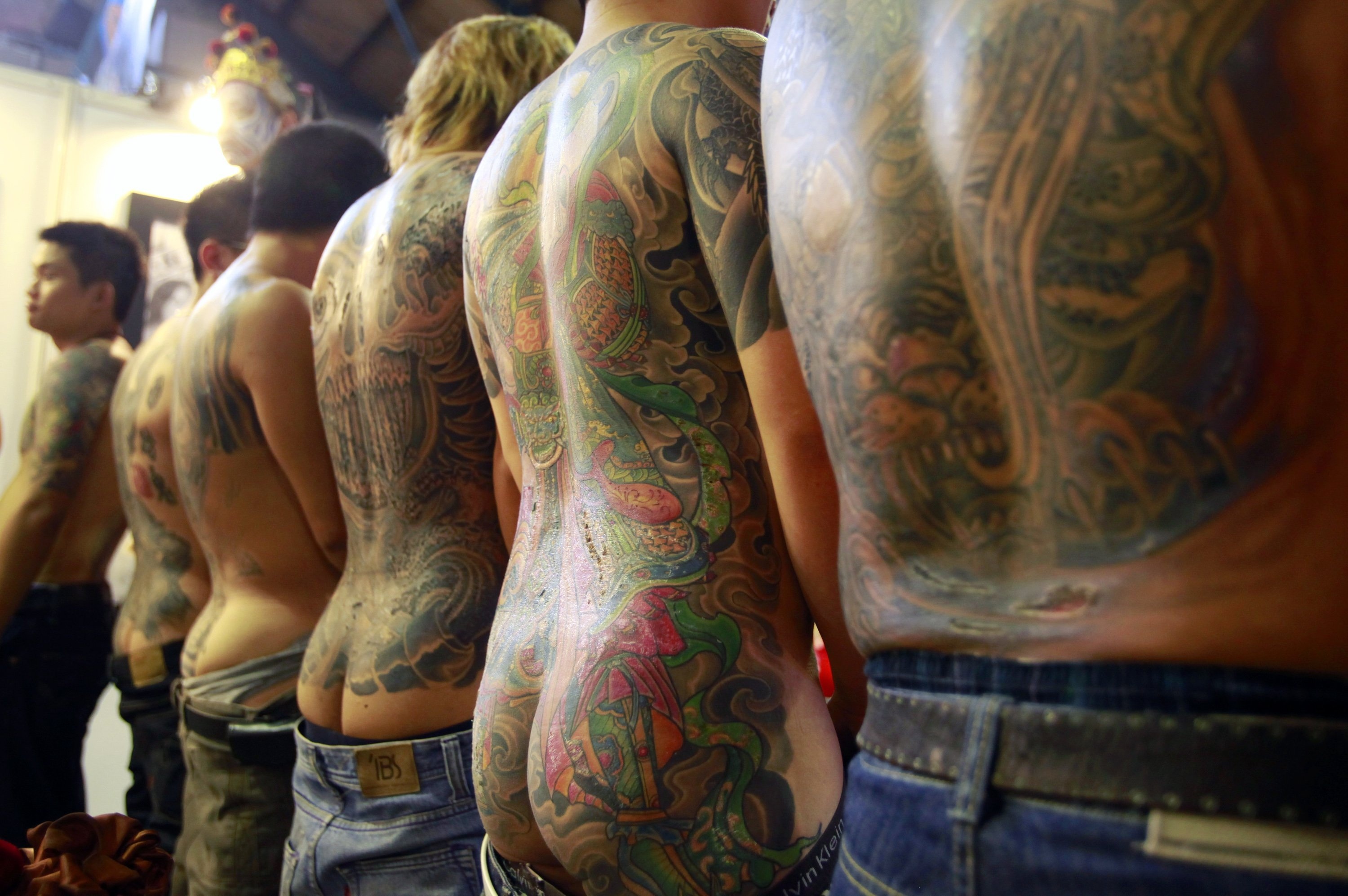 Mens butt tattoo - 🧡 Michael Stokes Could Use a Hand With These Guys.