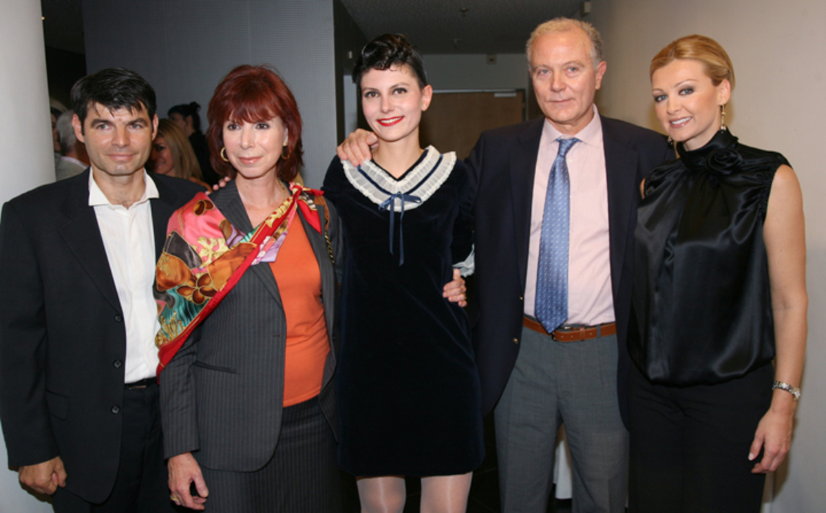 Η Θεοδώρα Προβοπούλου με τον πατέρα της σε πρόσφατη επίδειξη μόδας