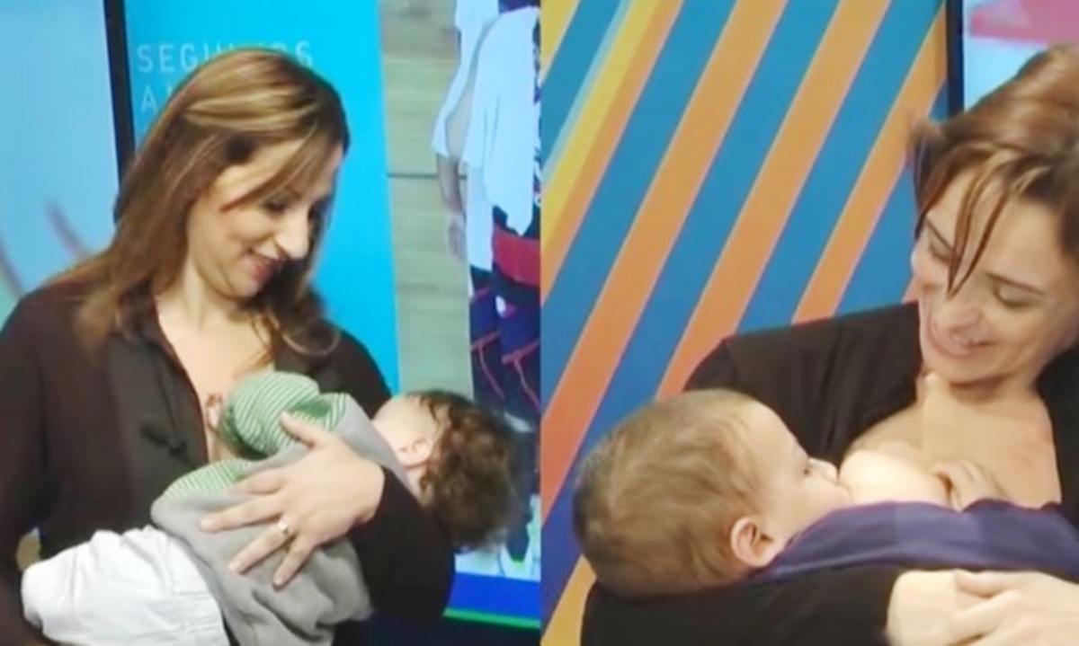 Δημοσιογράφοι θήλασαν τα μωρά τους σε Live μετάδοση στην TV! (ΒΙΝΤΕΟ)
