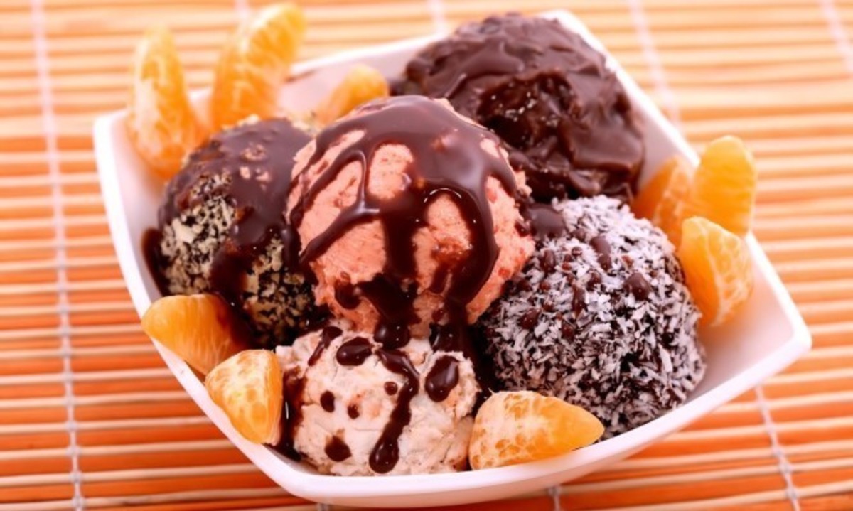 Πόσες θερμίδες έχει μία μπάλα παγωτό