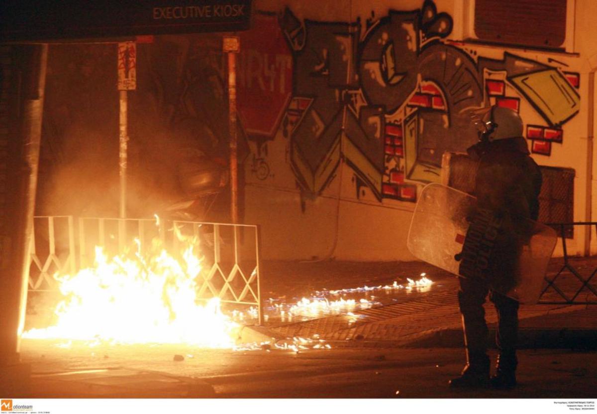 Από τα επεισόδια της Θεσσαλονίκης - ΦΩΤΟ EUROKINISSI