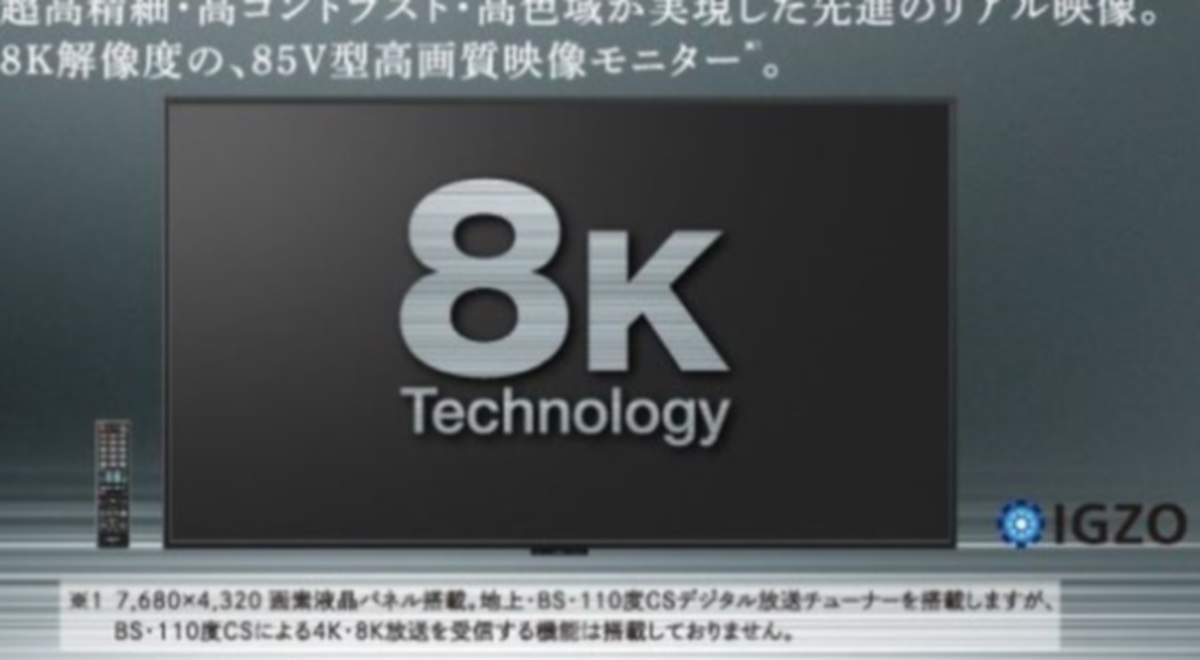 Η πρώτη οθόνη ανάλυσης 8K φτάνει στην αγορά