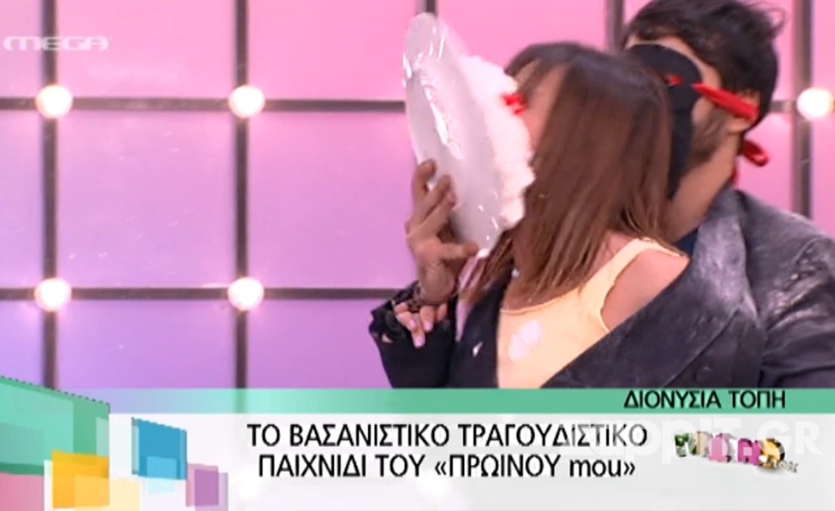 Πέταξαν τούρτα σε τηλεθεάτρια στο Πρωινό mou!