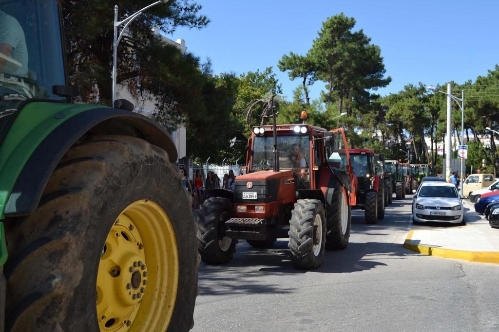 Από την κινητοποίηση αγροτών στην Κομοτηνή - ΦΩΤΟ EUROKINISSI